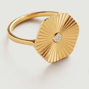 New Monica Vinader Disco Diamond Ring 7